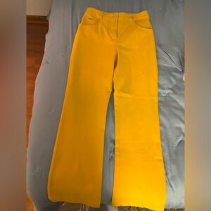 St. John Sport by Marie Gray Yellow Pants Size 2 w/ Stretch
